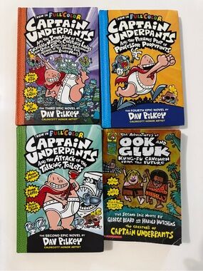 Captain Underpants Book Set — 4 books